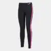 LONG LEGGINGS ASCONA BLACK-PINK FLUORESCENT