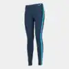 LONG LEGGINGS ASCONA NAVY-TURQUOISE FLUORESCENT