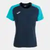 SHORT SLEEVE T-SHIRT ACADEMY IV NAVY TURQUOISE FLUORESCENT