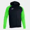 HOODED JACKET ACADEMY IV BLACK GREEN FLUORESCENT