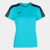 T-SHIRT ACADEMY FLUORESCENT TURQUOISE-NAVY SHORT SLEEVE