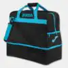 LARGE TRAINING III SPORTS BAG BLACK TURQUOISE FLUORESCENT