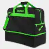 LARGE TRAINING III SPORTS BAG BLACK NEON GREEN