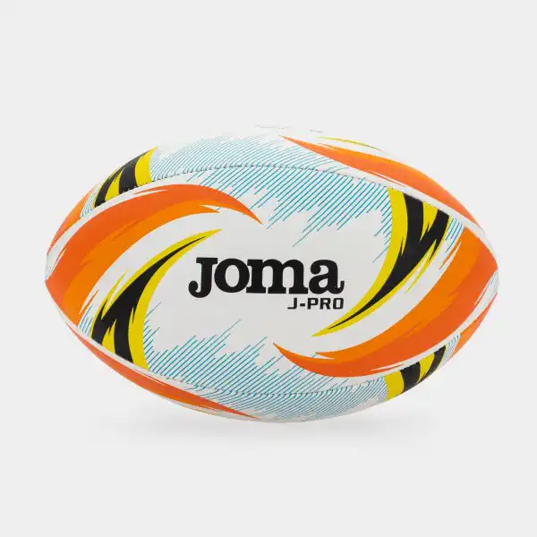 BALL J-PRO RUGBY WHITE ORANGE