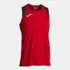CANCHA RED BLACK SLEEVELESS SHIRT