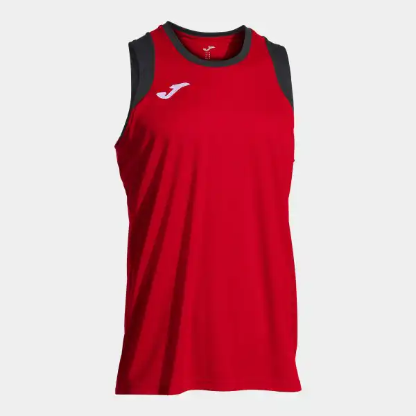 CANCHA RED BLACK SLEEVELESS SHIRT