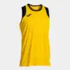 CANCHA YELLOW BLACK SLEEVELESS SHIRT