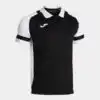 POLO SHORT SLEEVE LIDER BLACK WHITE