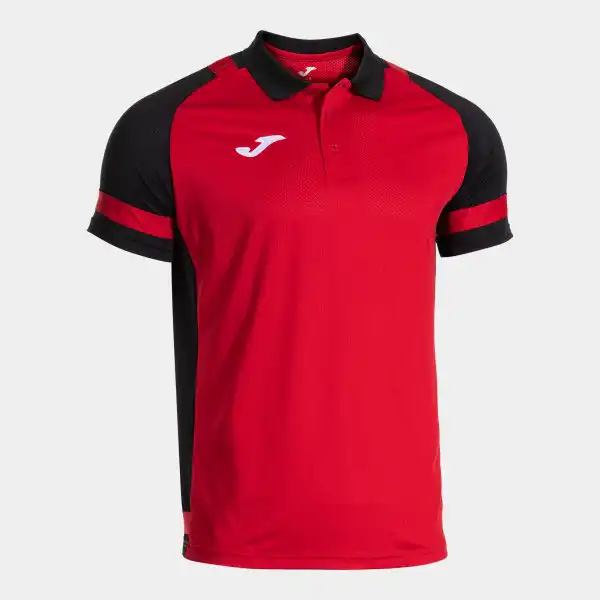 POLO SHORT SLEEVE LIDER RED BLACK