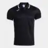 SHORT-SLEEVE POLO SHIRT COMBI PREMIUM BLACK WHITE