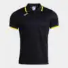 SHORT-SLEEVE POLO SHIRT COMBI PREMIUM BLACK YELLOW