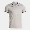 SHORT-SLEEVE POLO SHIRT COMBI PREMIUM GRAY