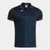 SHORT-SLEEVE POLO SHIRT COMBI PREMIUM NAVY RED