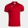 SHORT-SLEEVE POLO SHIRT COMBI PREMIUM RED BLACK
