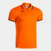 POLO SHORT SLEEVE COMBI PREMIUM ORANGE BLACK
