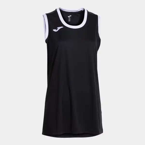 SLEEVELESS SHIRT COURT BLACK WHITE