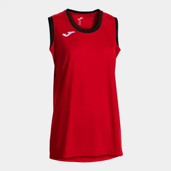 CANCHA SLEEVELESS SHIRT RED BLACK