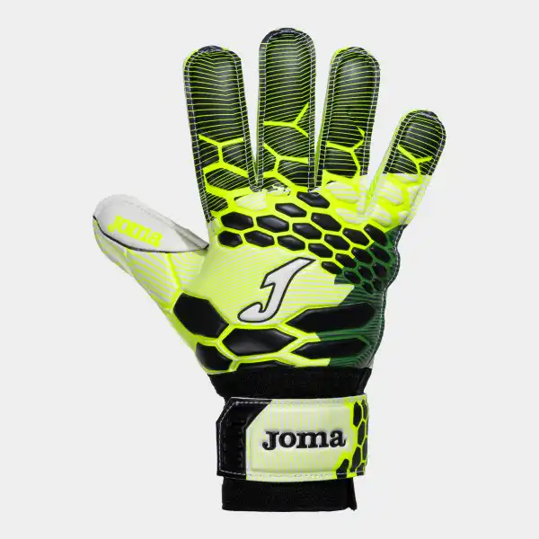 GOALKEEPER GLOVES CALCIO FLUORESCENT GREEN BLACK