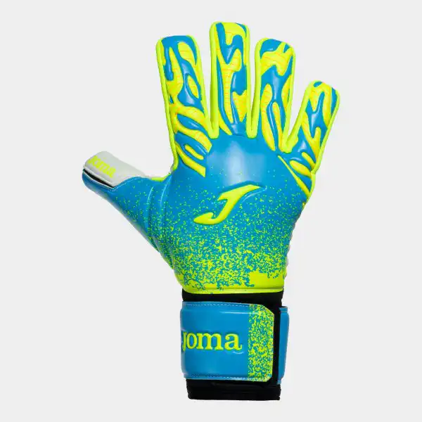 GOALKEEPER GLOVES PREMIER BLUE FLUORESCENT GREEN