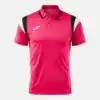 POLO SHORT SLEEVE TERRA FUCSIA BLACK