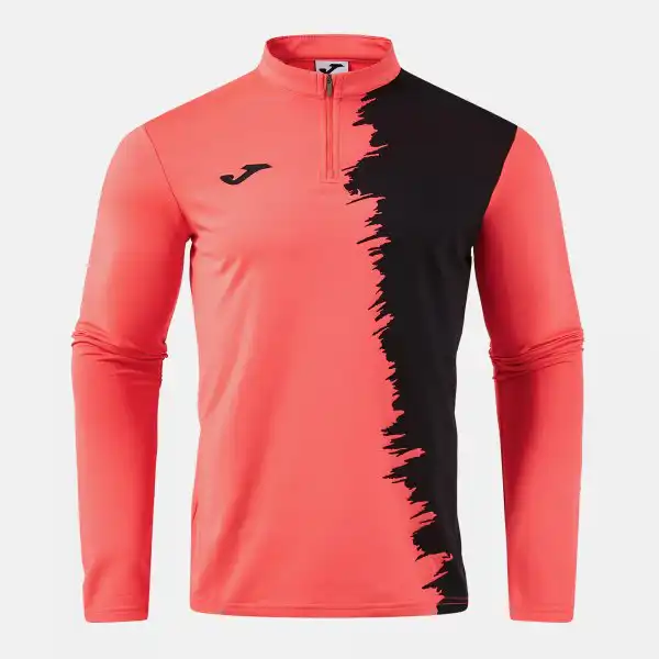 PICASHO SWEATSHIRT CORAL FLUOR BLACK